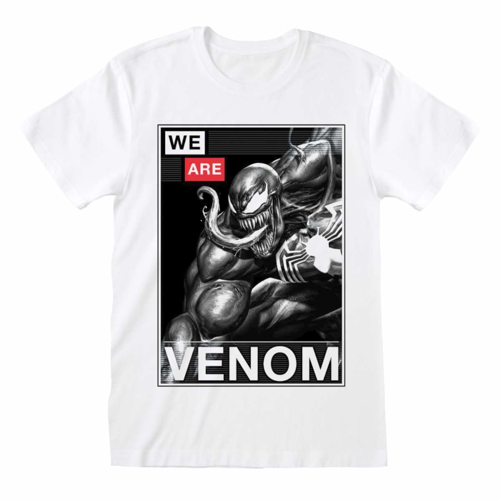 Marvel Spider-Man Venom - Venom Poster Herren T-Shirt - Weiß